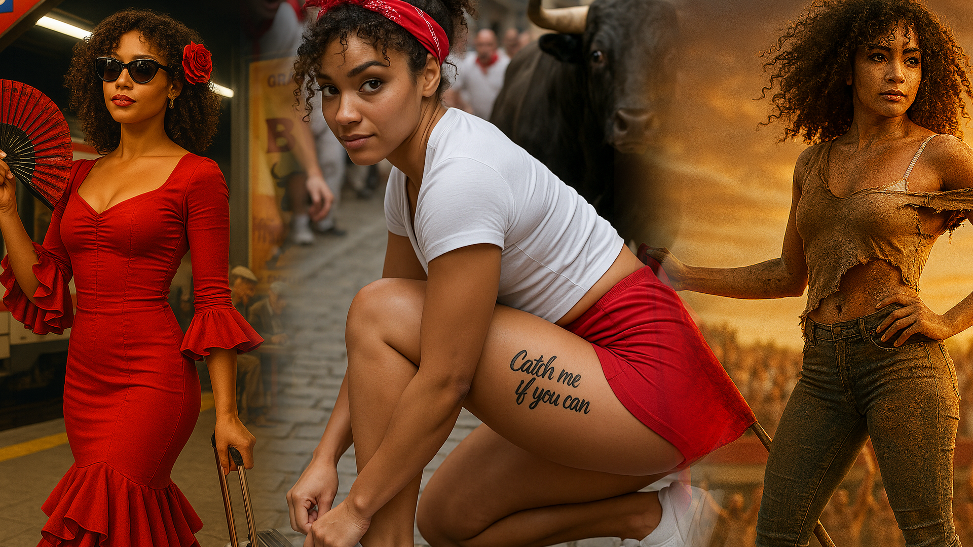 Jenna Beck the sexy stunner Black babe arrives in Spain.